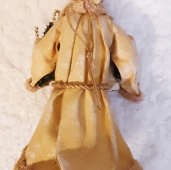 Gold Gorgeous Santa Tree Ornament 7.5" - Picture 3 of 8
